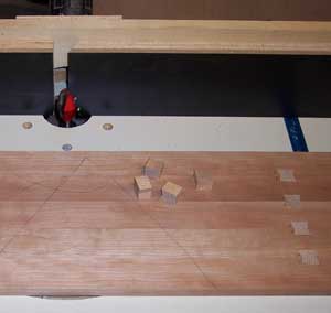 Fitting small dovetail inlays in tea tray settings