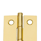 Flat tip end on a hinge