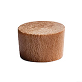 Wood screw plug for concealing countersunk holes