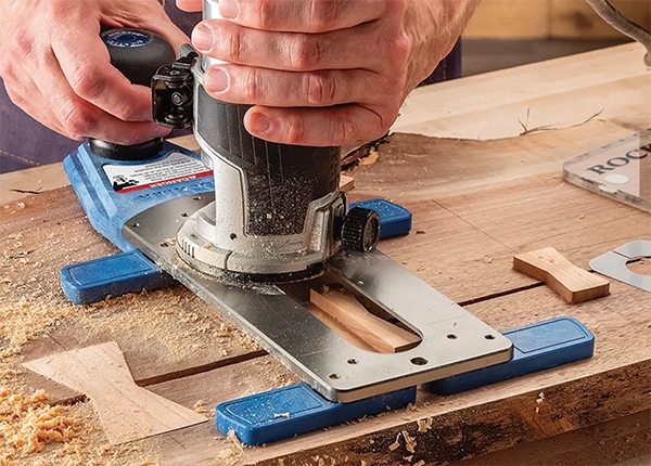 flush cutting router jig