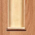 Four-sided drawer casework with front panel