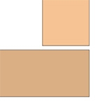 Diagram of a full overlay door frame