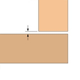 Diagram of the gab between casework and door