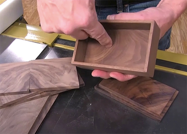 small walnut box