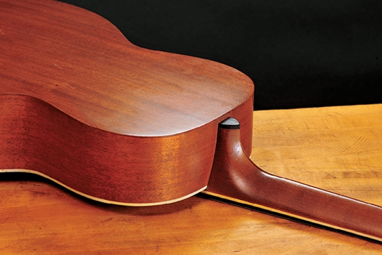 Classic guitar finished with French polish
