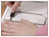 applying embossed film