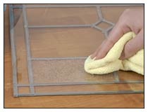 wipe the surface area