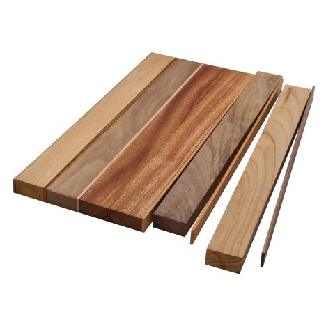 Unfinished parts for a hardwood cutting board