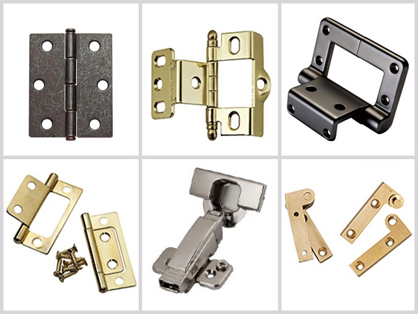 six types of hinges