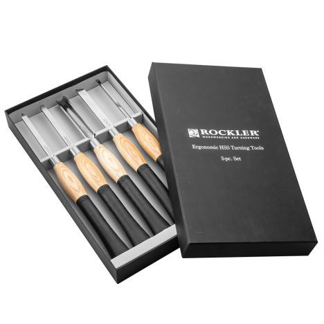 Rockler high speed steel ergnomic turning tool set