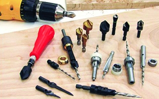 A variety of countersink bits