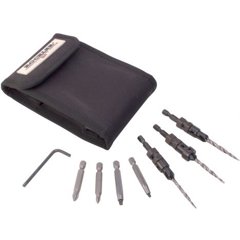 Rockler insty drive tapered countersink bit set