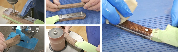 making a knife handle