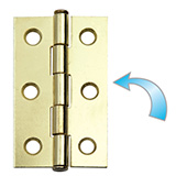 Arrow pointing out the hinge leaf part