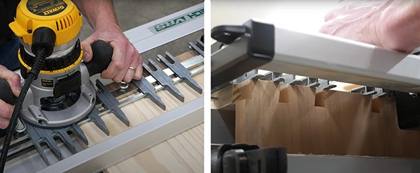 cutting dovetail tails