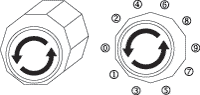 Diagram showing leveling pad on outfeed stands