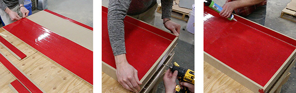 Process for constructing epoxy pouring mold