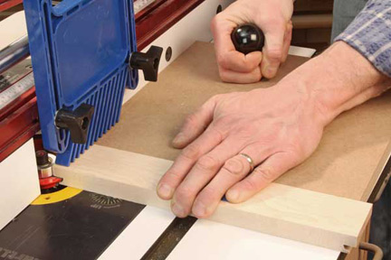 Making cross grain coping cut