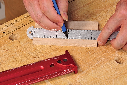 Using a hook rule to mark a cut