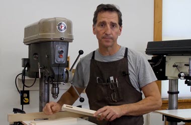 Cutting a mortise joint with a drill press and a forstner bit