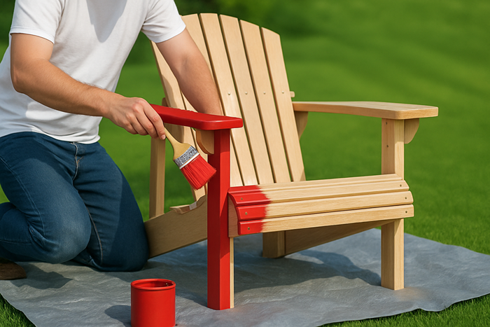 painting adirondact chair