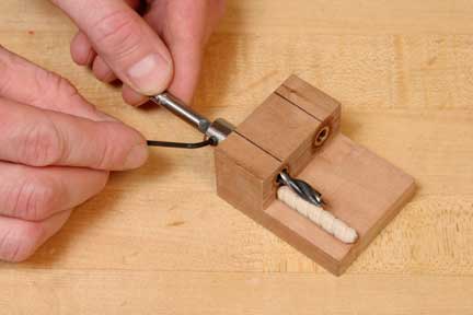 Marking drill bit depth for dowel drilling