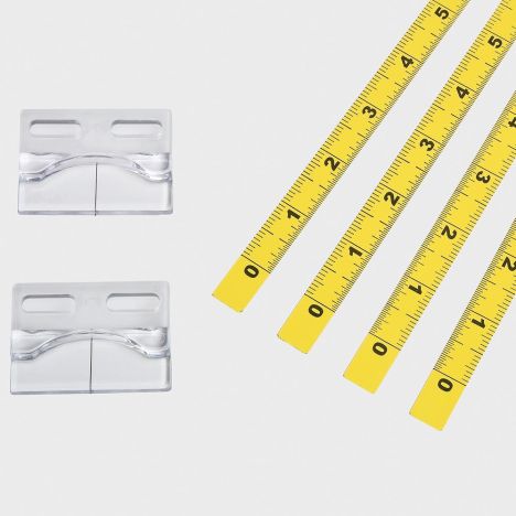 Eighteen inch tool kit for aiding measurements on jigs