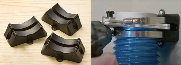 metal blast gate and brackets