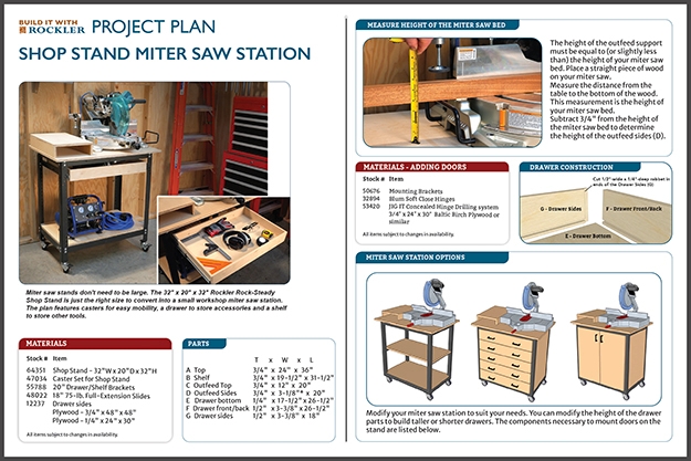miter saw stand plan download