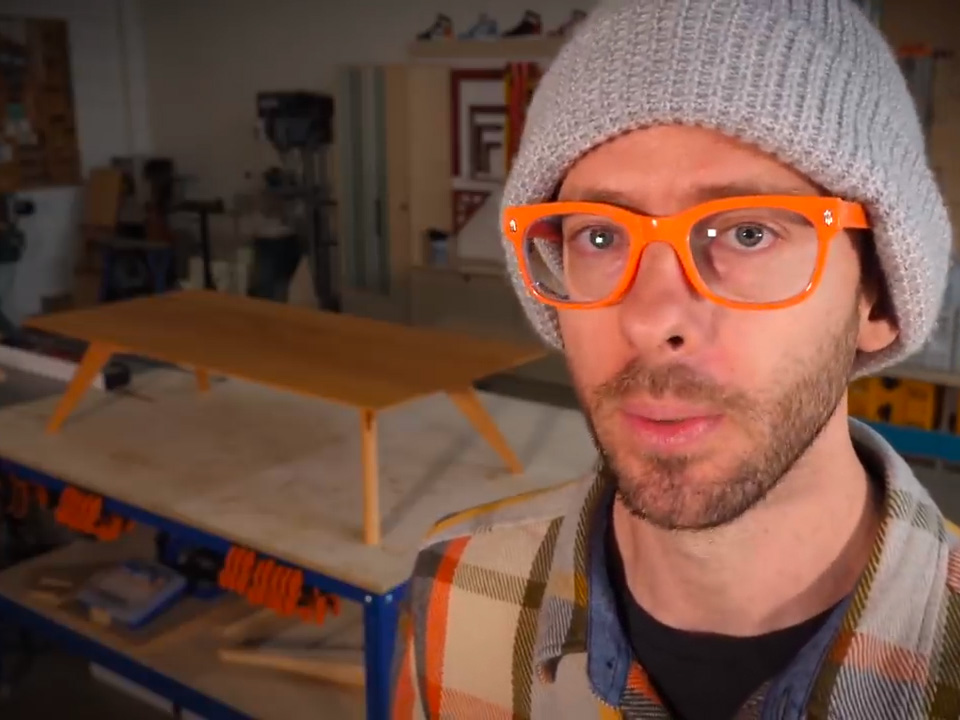 Chris Salomone and his mid-century modern spider coffee table