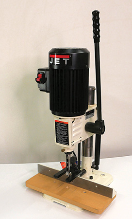 Jet mortising machine