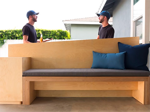 Chris Salomone and his bench and tabletop project