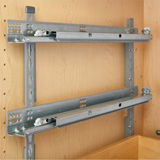 Pilaster style- shelf mounting brackets