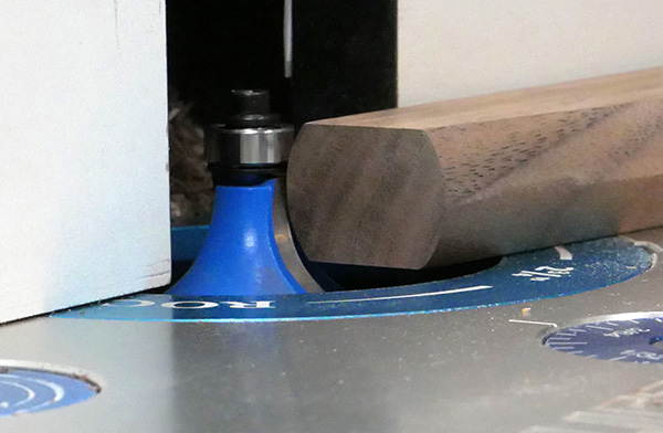 fingernail profile on router table