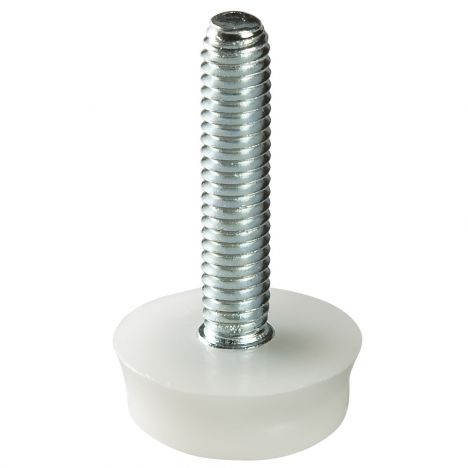 Screw-in plastic levelers for furniture