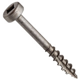 Pocket hole screws with flat base near the head