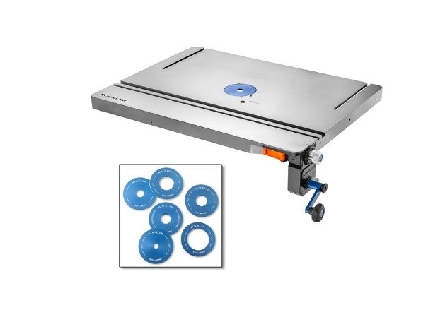 promax ultra cast iron router table with integrated prolift