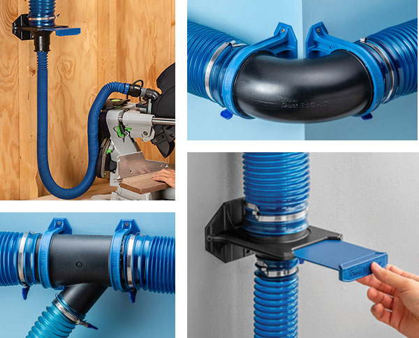 ready-mount dust fittings and blast gates