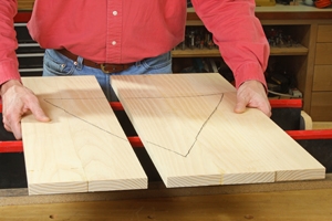 Matching up parts of a large panel for regluing