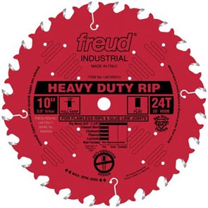Freud heavy duty rip table saw blade
