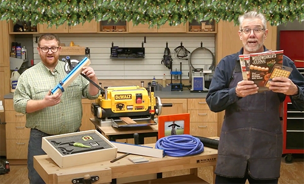 Rob with woodworking gifts