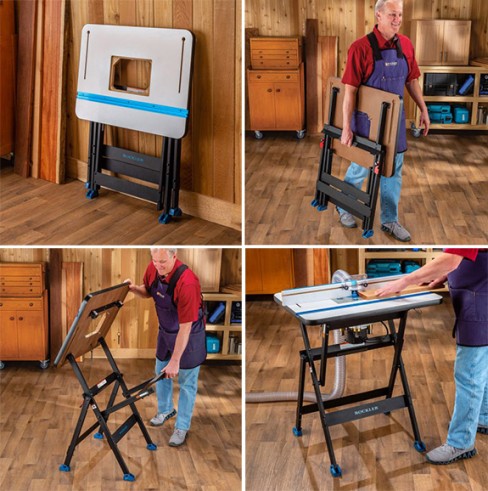 opening and moving the rock steady stand