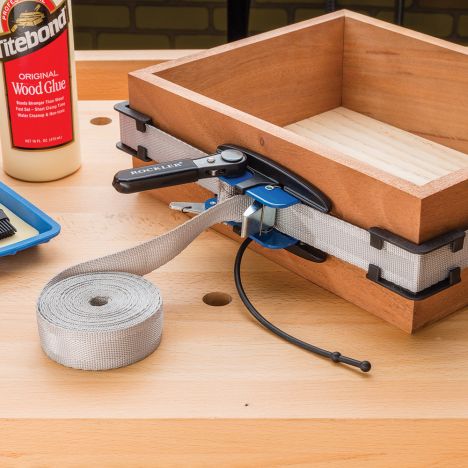 Rockler band clamps of various sizes