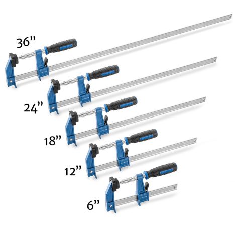 Rockler sure-foot f-style clamp collection