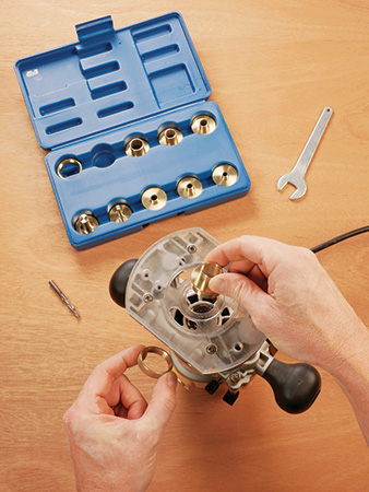 router and case of router bushings