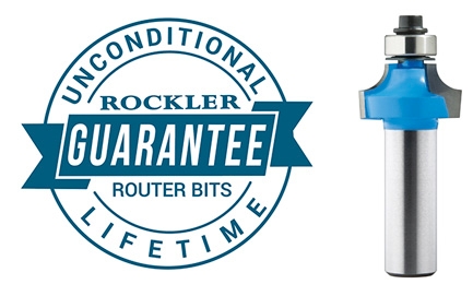 rockler router bit guarantee logo