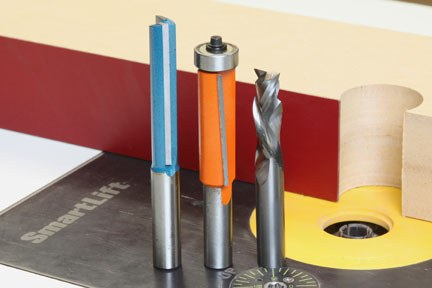 Plywood cutting bit line-up