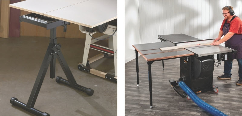 roller stand and rock steady outfeed kit
