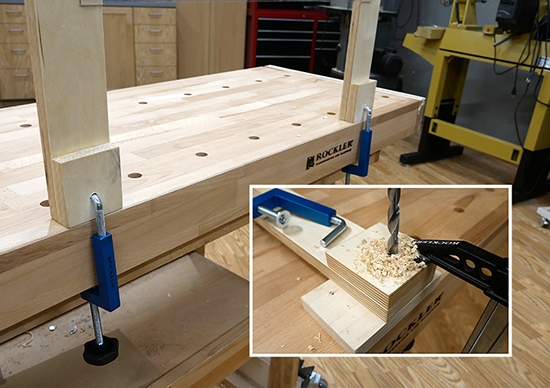 clamping screen to workbench