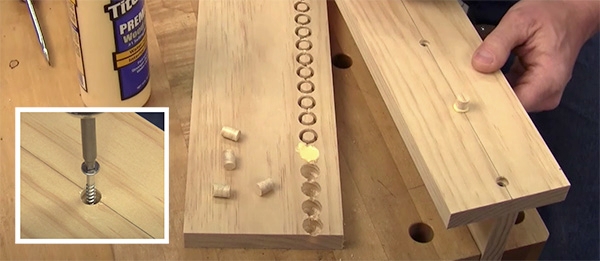 wood screws and wood plugs